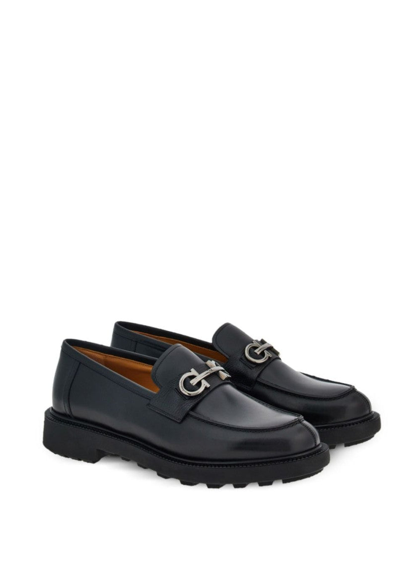 Black Solid Galles Loafers 2