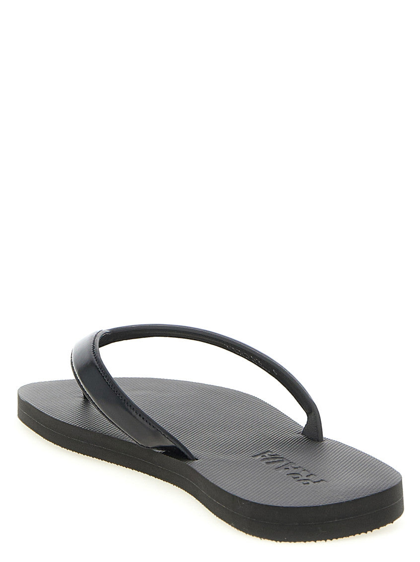 Black Solid Collection Slippers 4