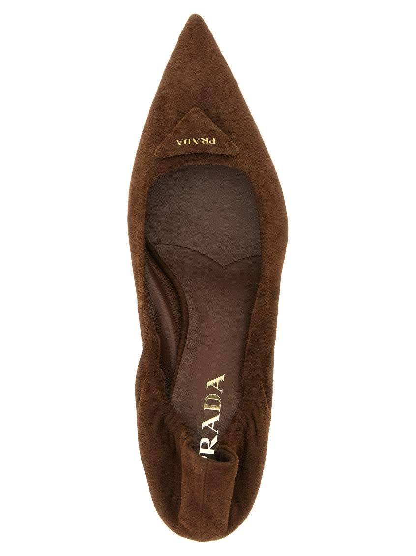 Brown Suede pumps 4