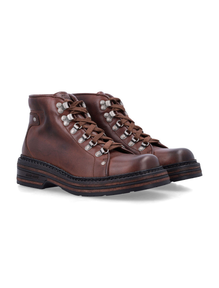 Brown Lace Up Boots 2