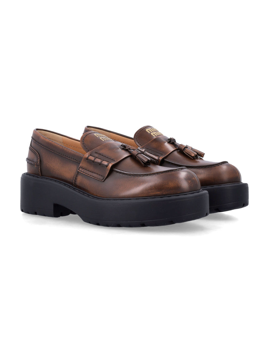 Brown Tassel Loafers 2