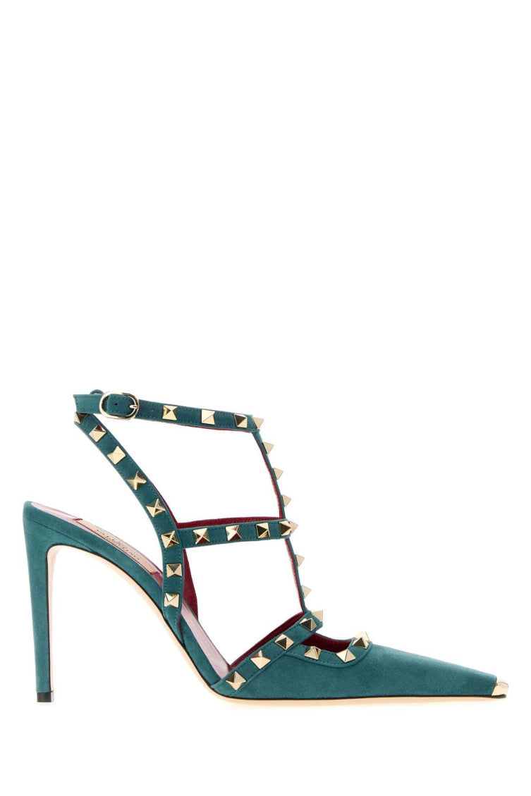 Blue Studded Pumps 1