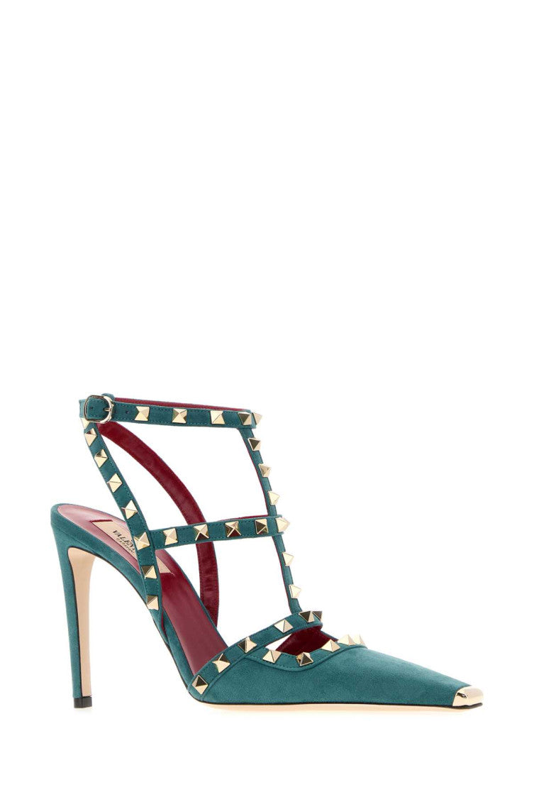Blue Studded Pumps 2