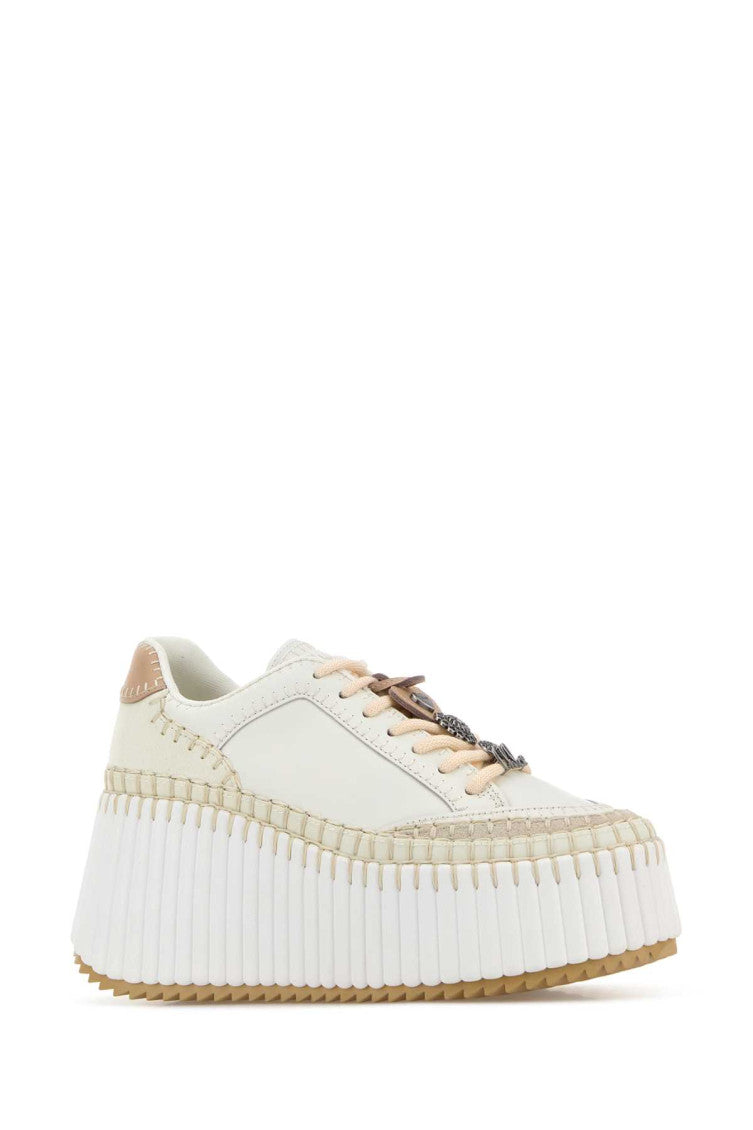 White Solid Nama Sneakers 2