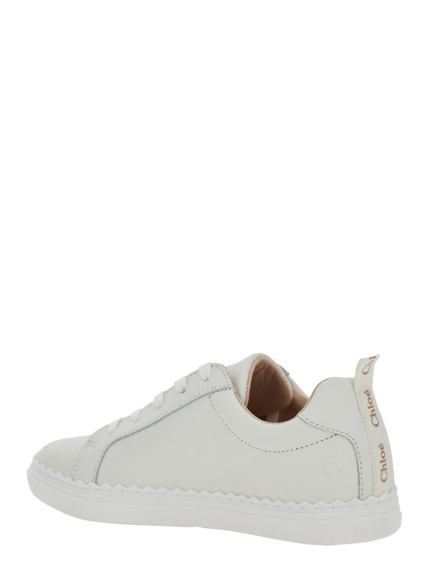 White Solid Sneakers 3