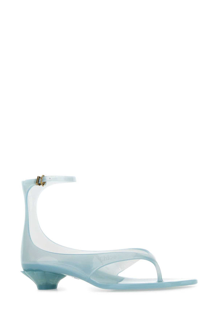 Light Blue Transparent Heels 2