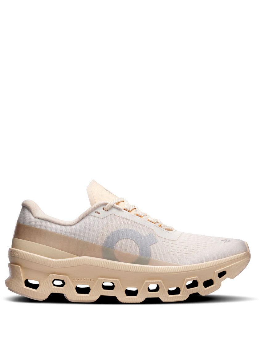 Beige Color Block Sneakers 1
