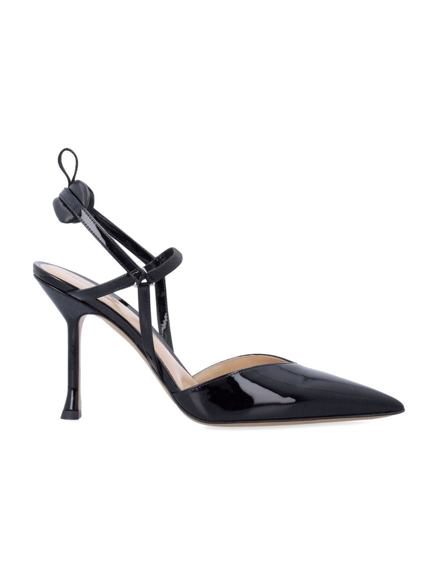 Black Slingback Pumps 1