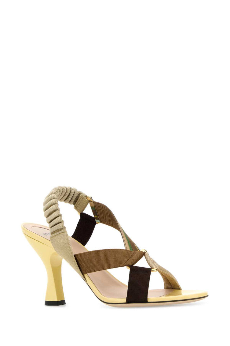 Multi Color Stripes Heels 2