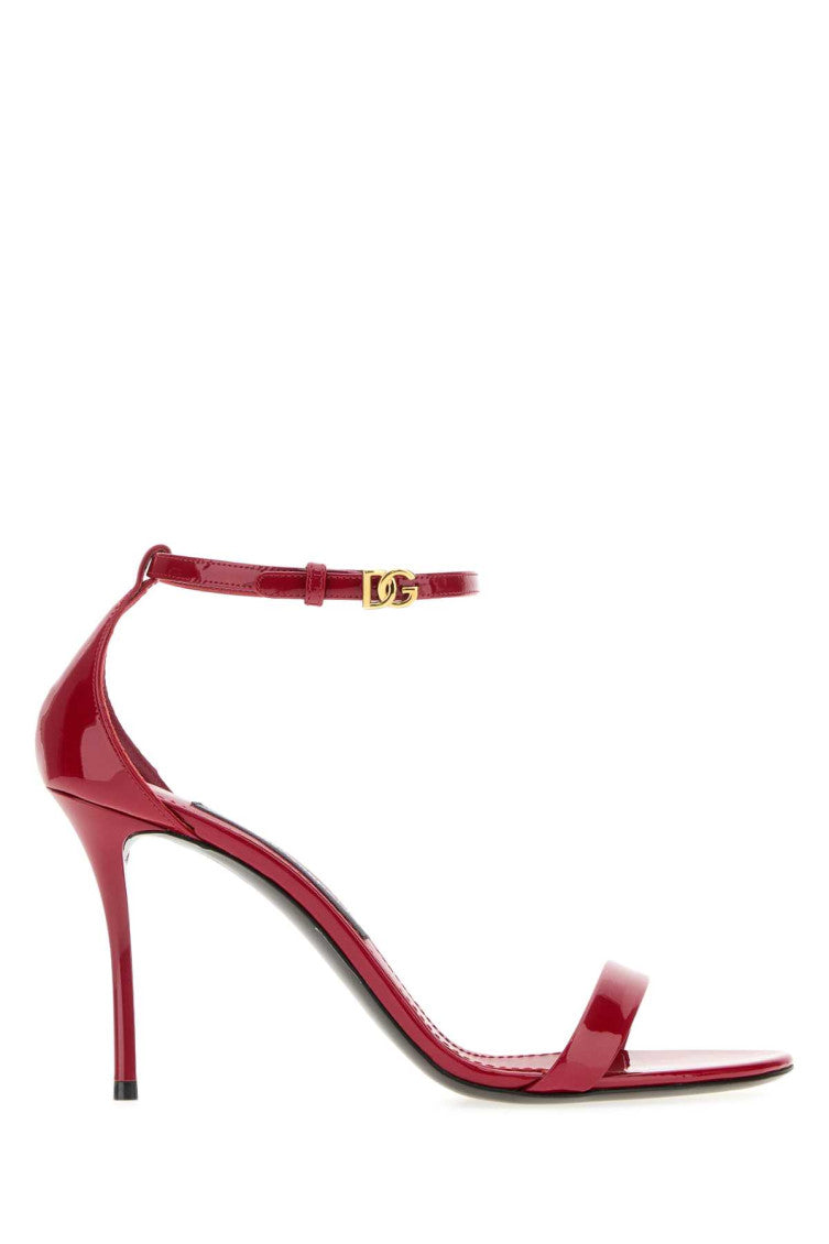 Red Ankle Strap Heels 1