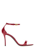 Red Ankle Strap Heels 1