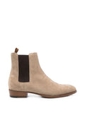 Beige Color Block Boots 1