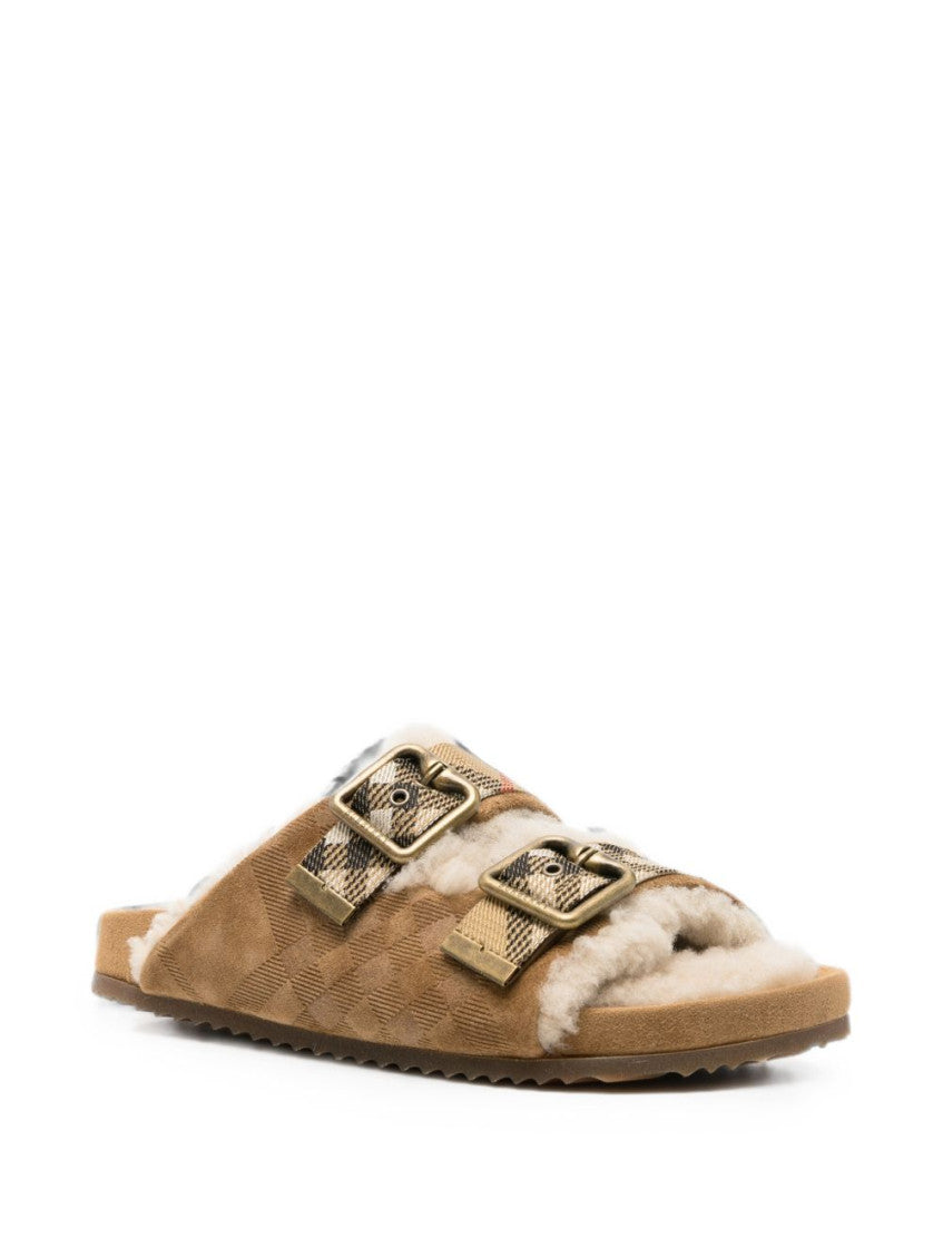 Beige Checks Collection Sandals 2