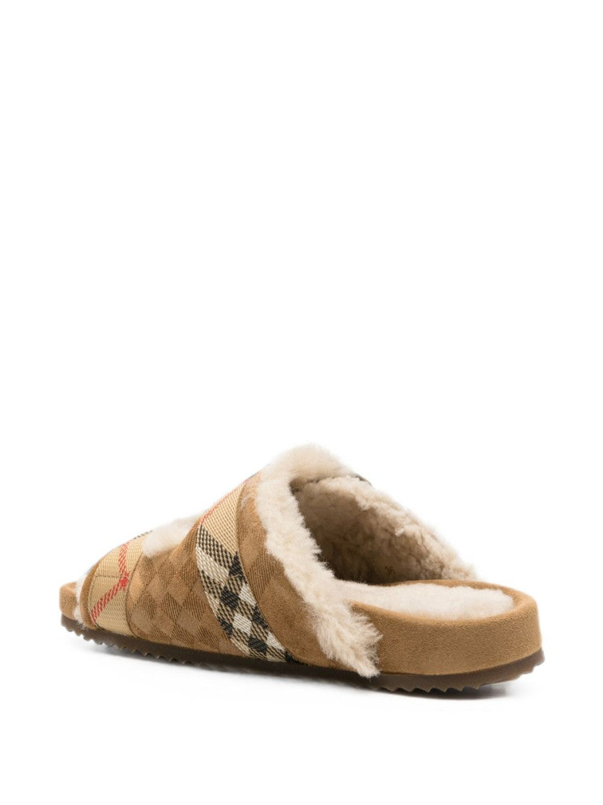 Beige Checks Collection Sandals 3