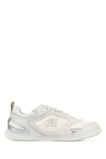 White Color Block Sneakers 1