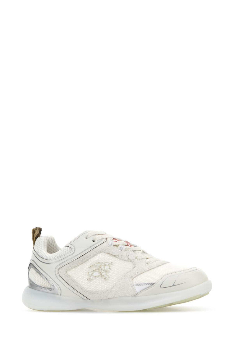 White Color Block Sneakers 2