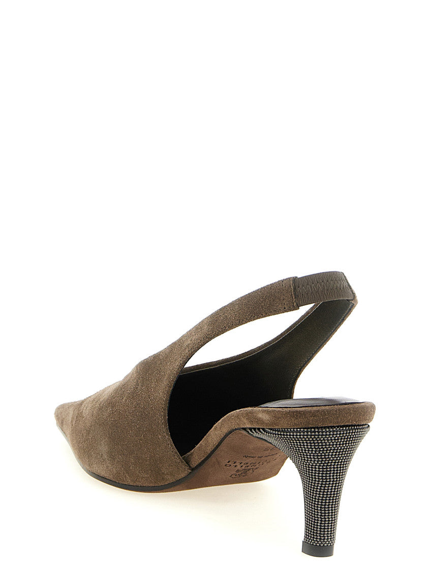 Brown Slingback Pumps 3