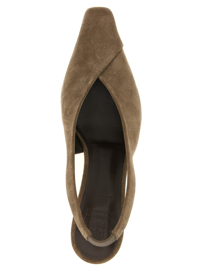 Brown Slingback Pumps 4