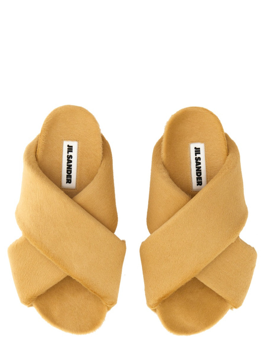 Beige Slip On Sandals 2