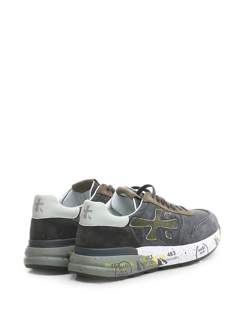 Dark Grey Color Block Sneakers 4
