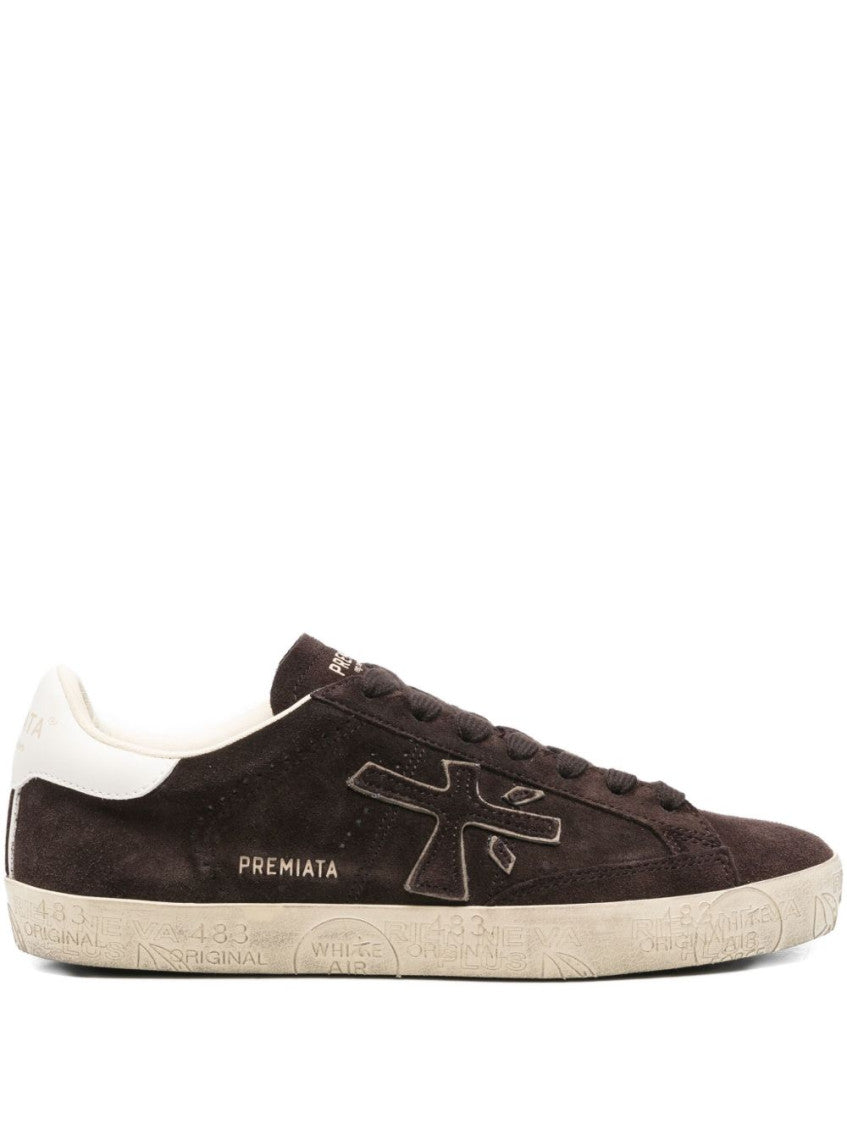 Brown Logo Stevend Sneakers 1