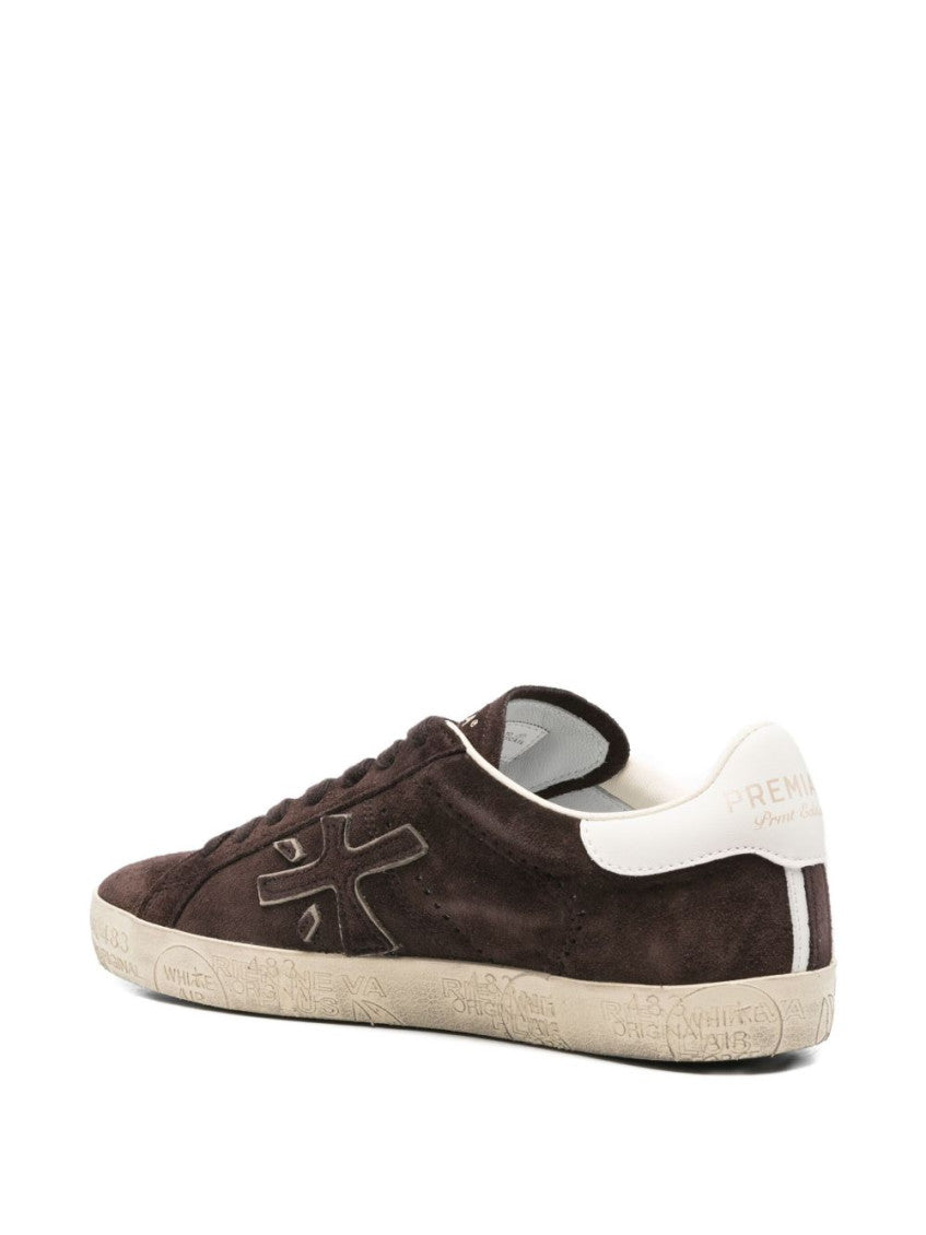 Brown Logo Stevend Sneakers 4