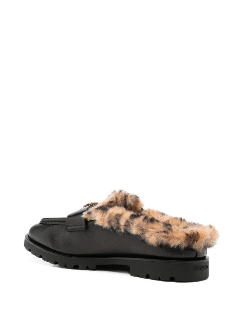 Black Leather Mules 3