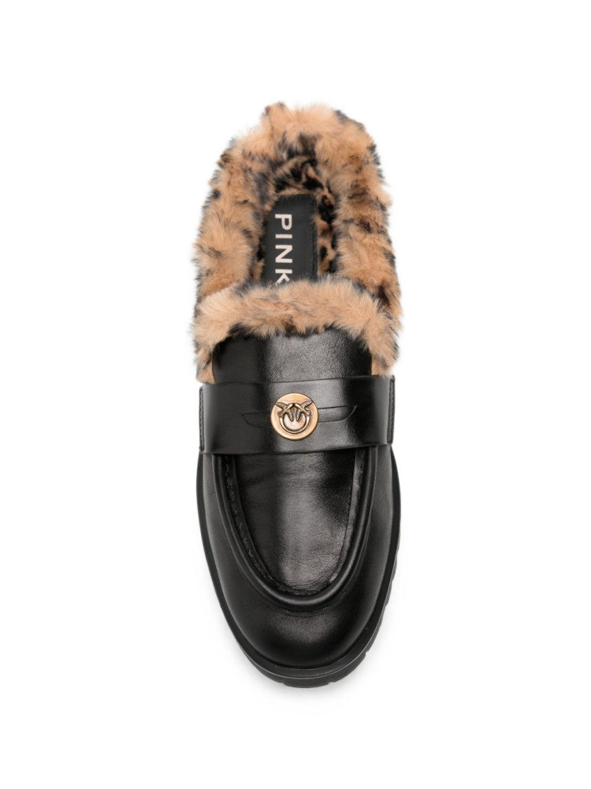 Black Leather Mules 4