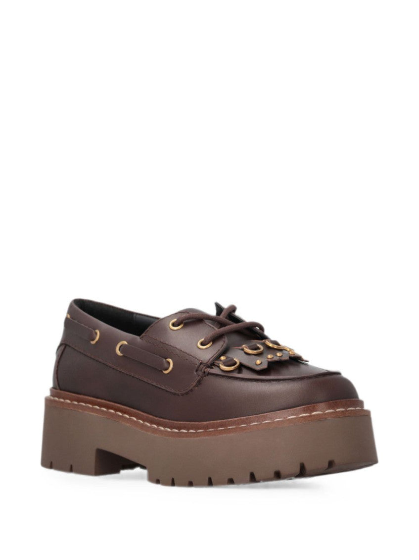 Brown lace Up Loafers 2