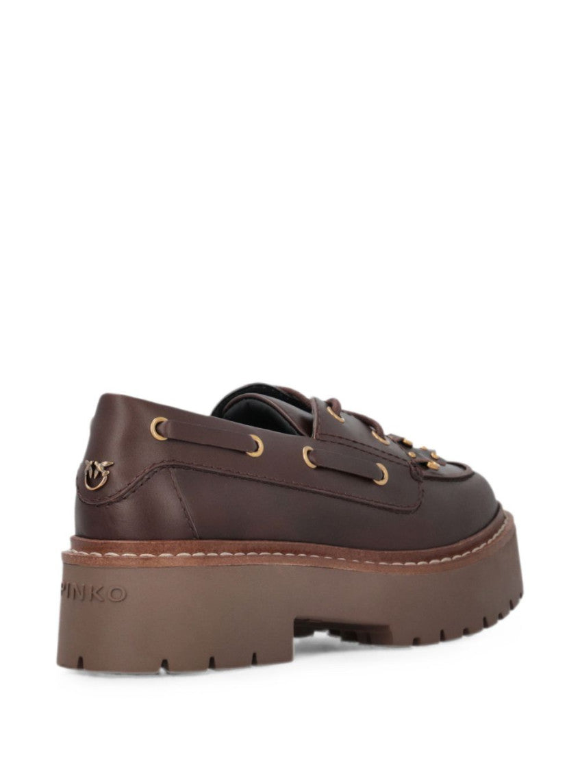 Brown lace Up Loafers 3