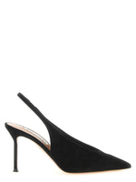 Black Solid Voltaire Pumps 1