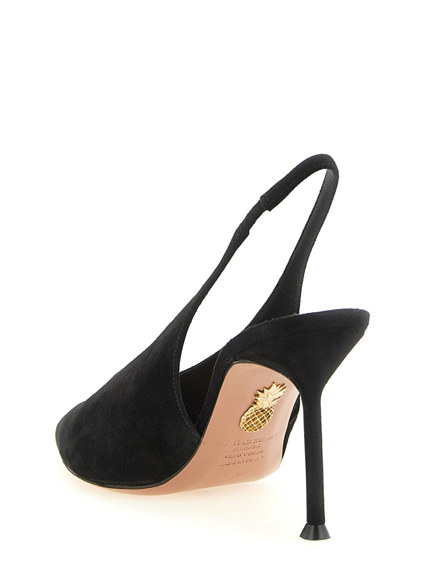 Black Solid Voltaire Pumps 3