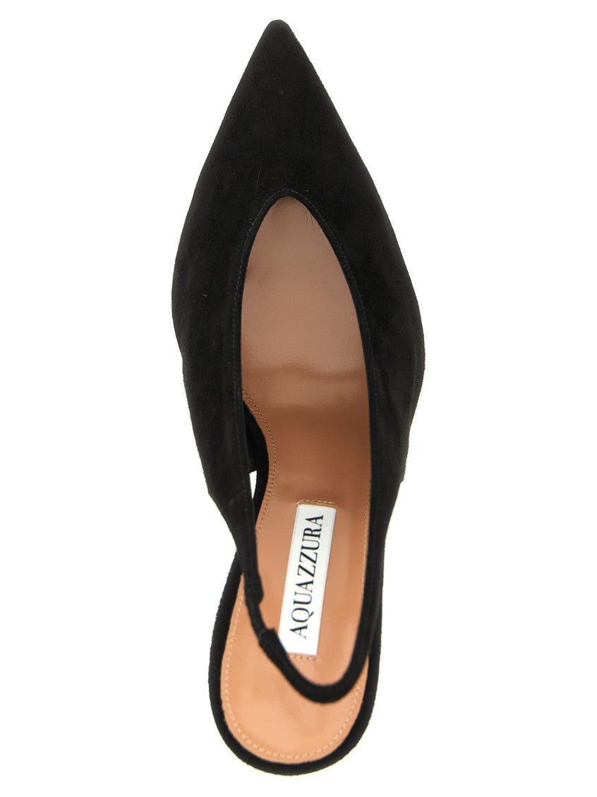 Black Solid Voltaire Pumps 4