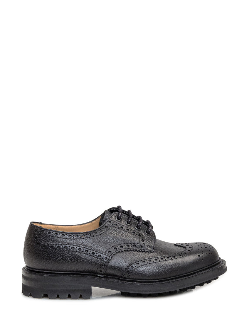 Black Leather Lace Ups Shoes 1