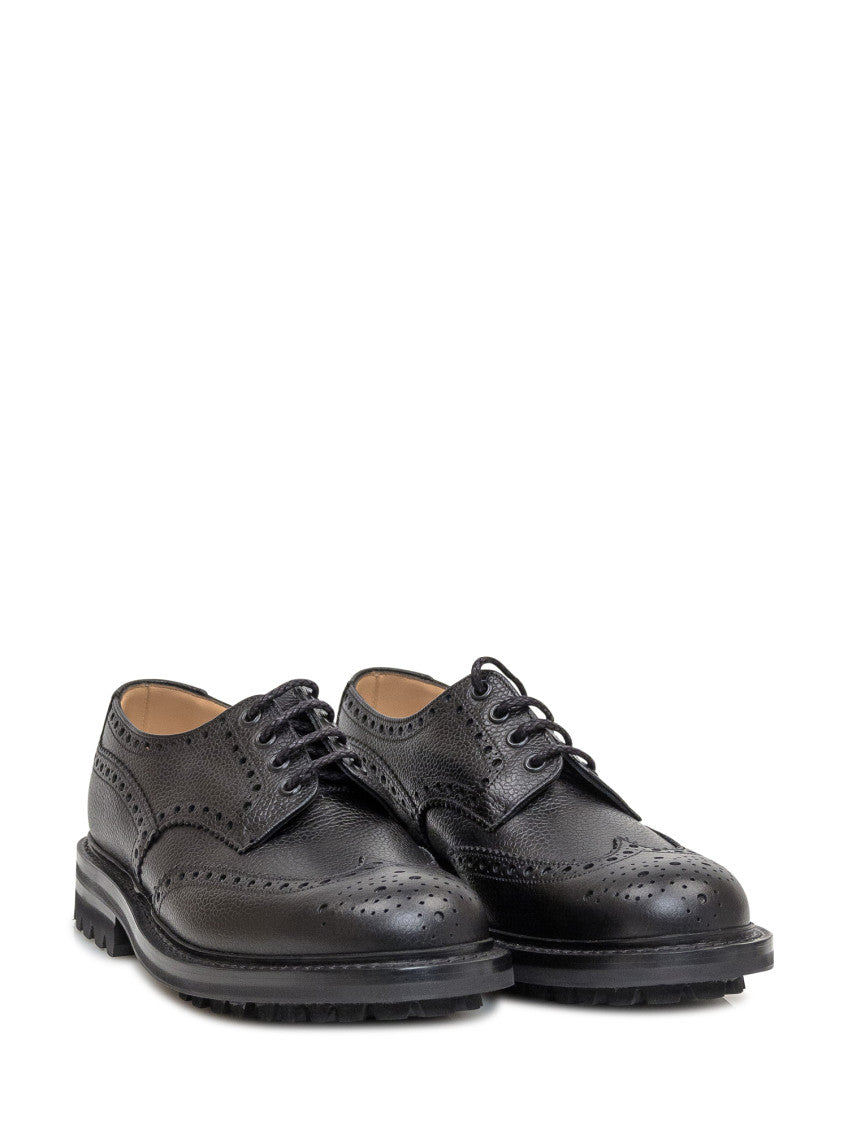 Black Leather Lace Ups Shoes 2