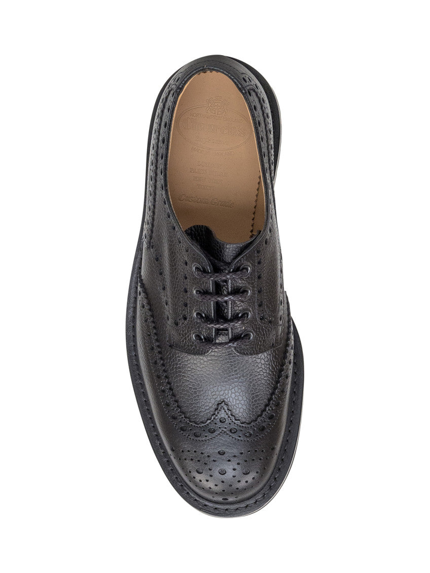 Black Leather Lace Ups Shoes 3
