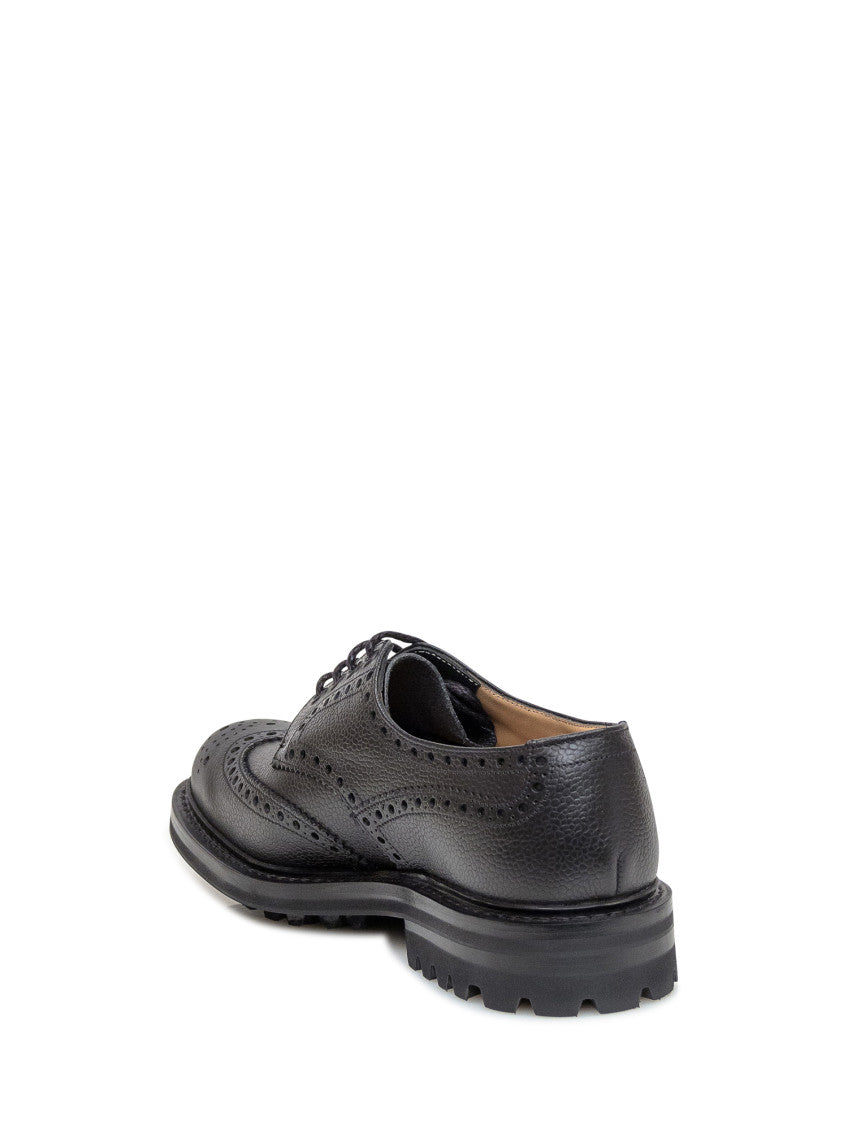 Black Leather Lace Ups Shoes 4