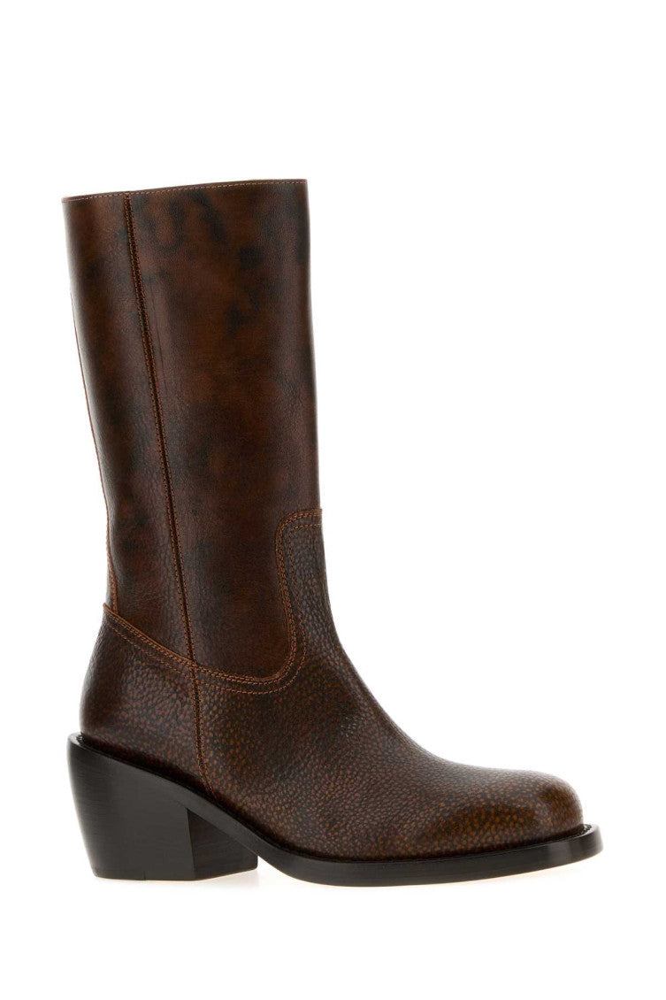Dark Brown Leather Boots 2