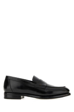 Black Solid Loafers 1