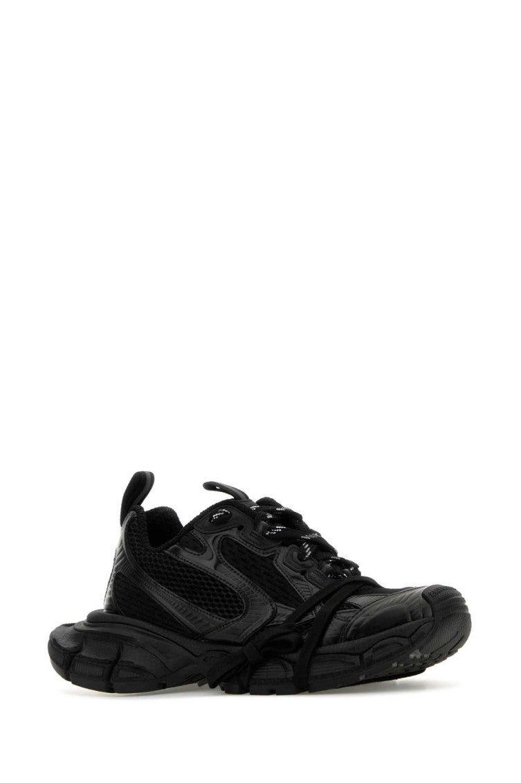 Black Mesh And Rubber Sneakers 2