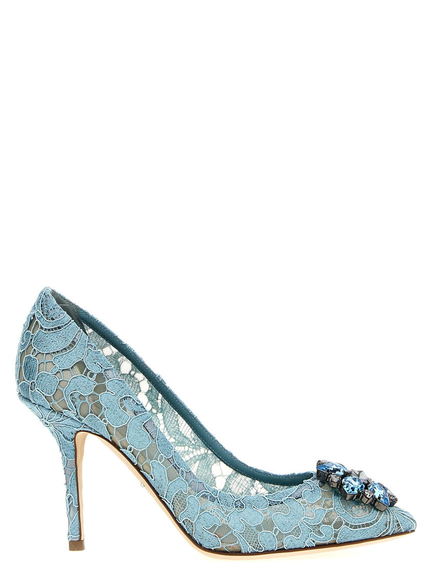 Light Blue Slip On Pumps 1