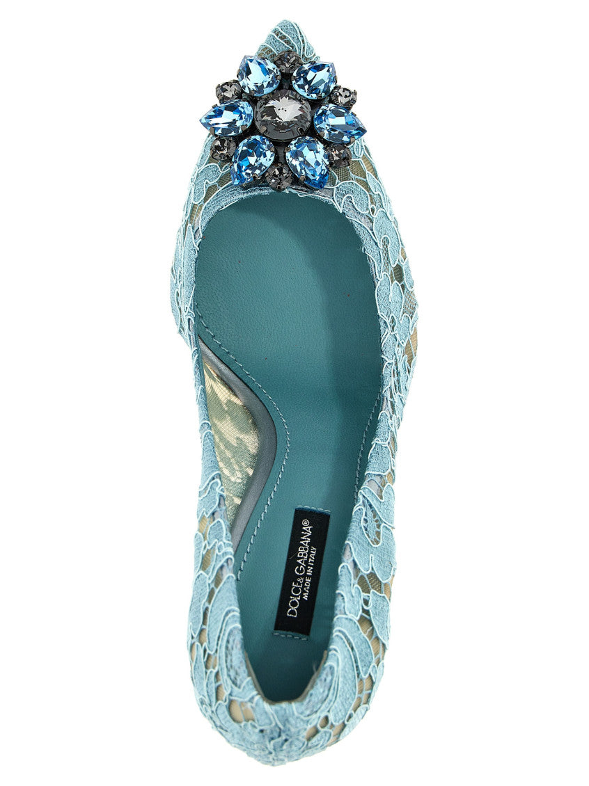 Light Blue Slip On Pumps 4
