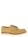 Beige Leather Lace Up Shoes 1