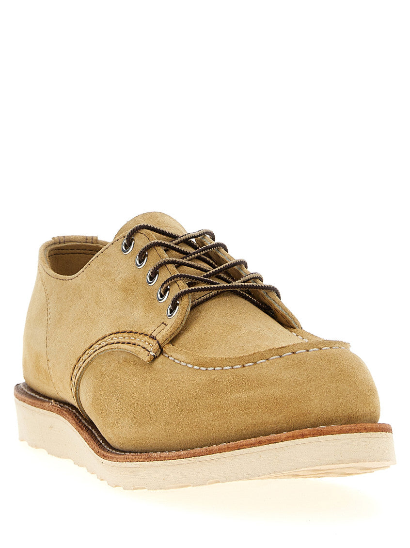 Beige Leather Lace Up Shoes 2