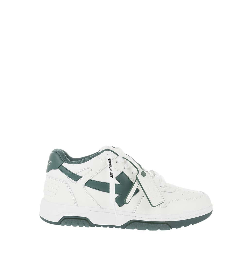 Green Color Block Low Sneakers 1