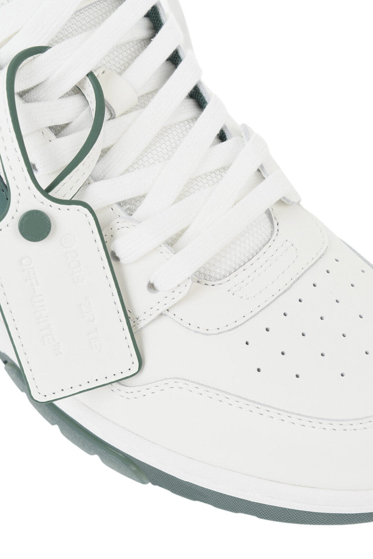 Green Color Block Low Sneakers 4