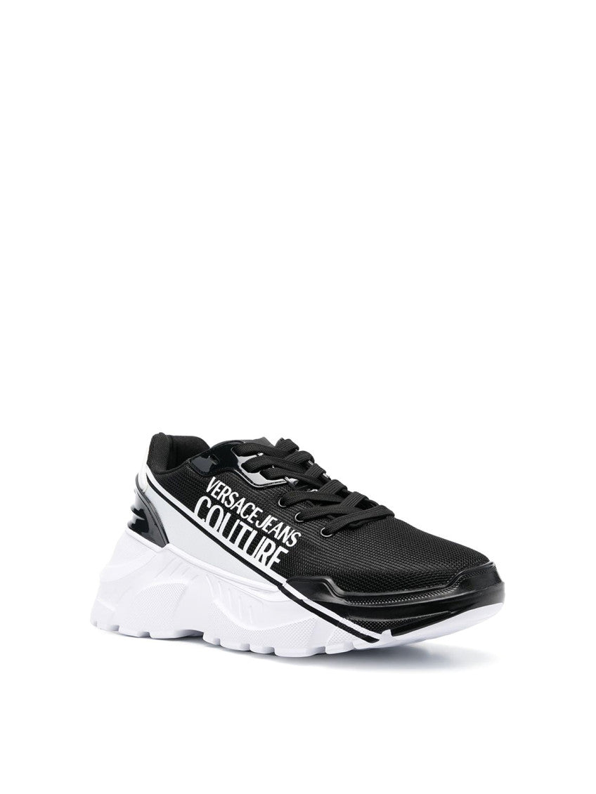 BlackWhite Logo Speedtrack Sneakers 2