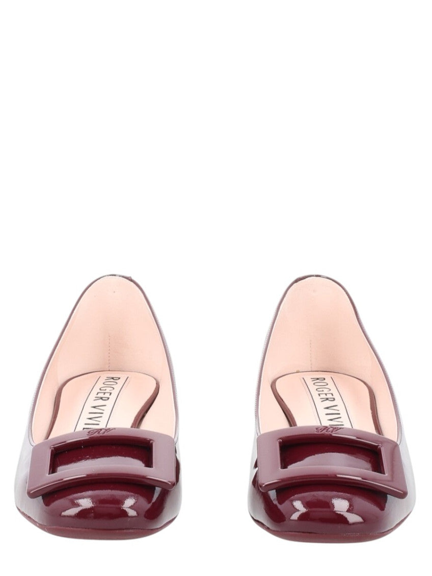 Maroon Leather Pumps 4