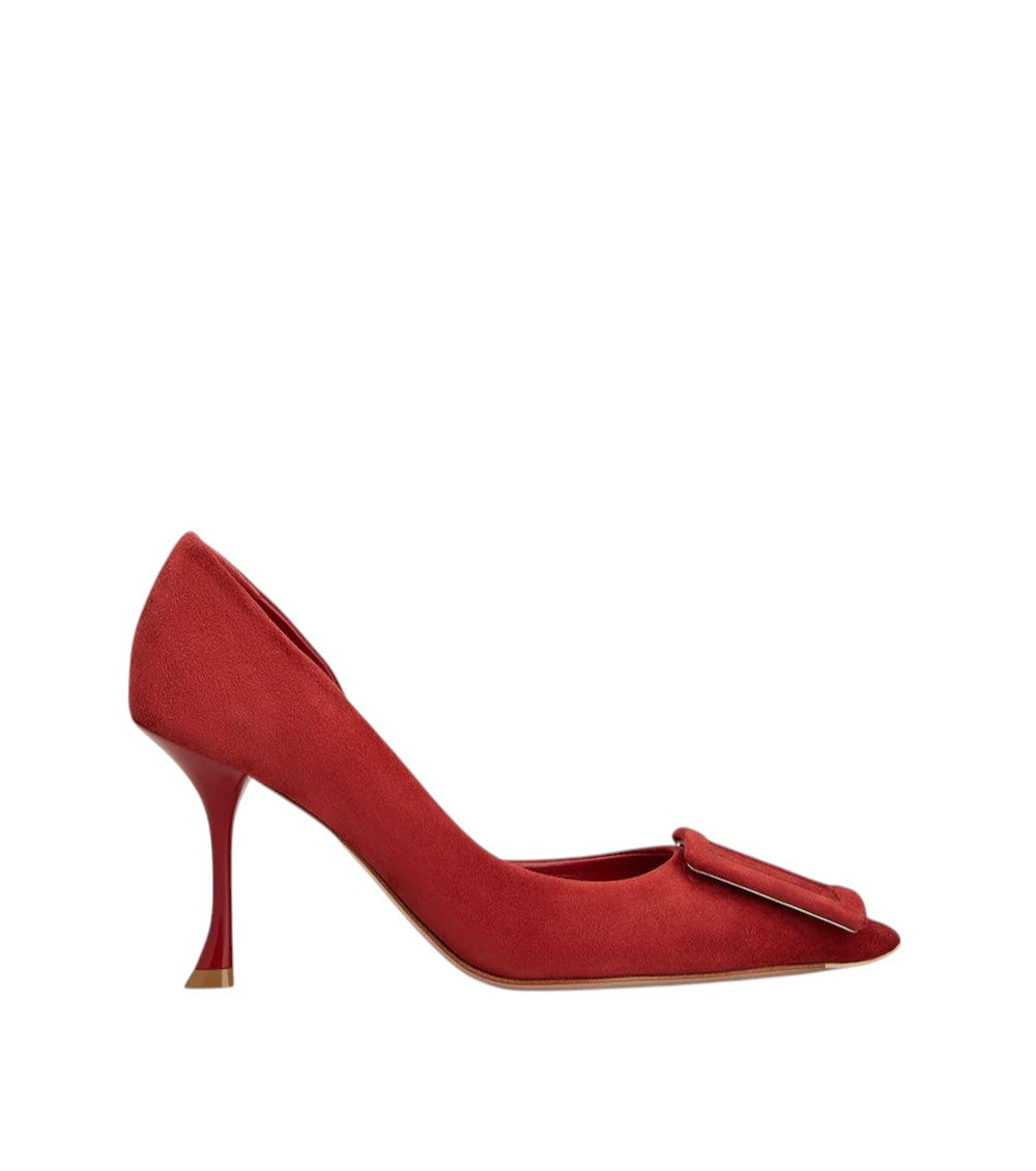 Red Suede Pumps 1