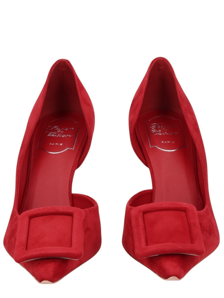 Red Suede Pumps 3